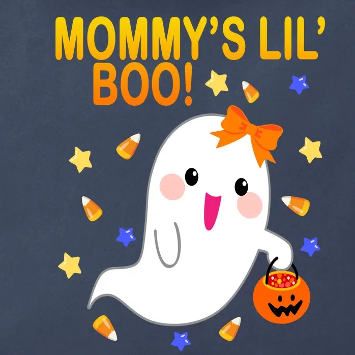 Mommys Lil Boo Cute Halloween Zip Tote Bag