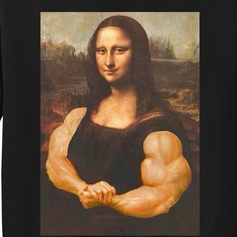 Mona Lisa Bodybuilding Muscle Gym Workout Outfits Sweatshirt