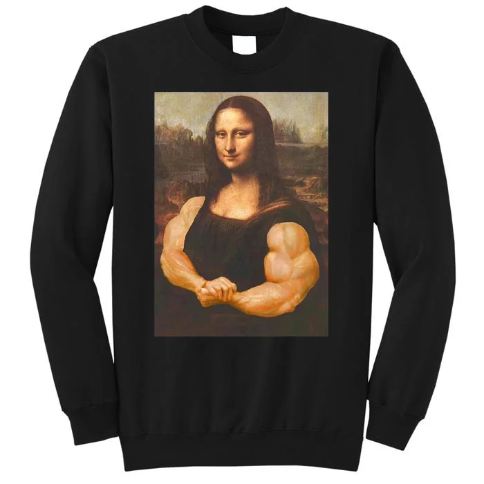 Mona Lisa Bodybuilding Muscle Gym Workout Outfits Sweatshirt