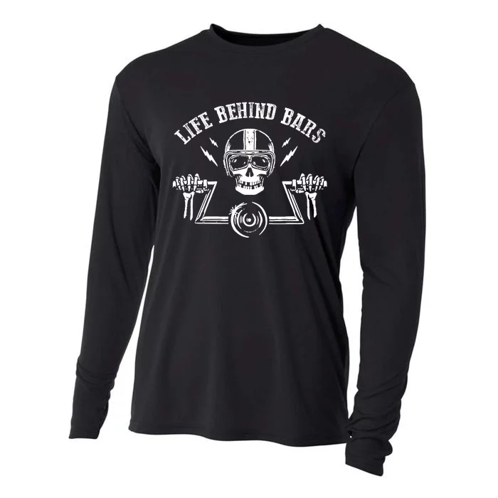 Motorcycle Life Behind Bars Cooling Performance Long Sleeve Crew