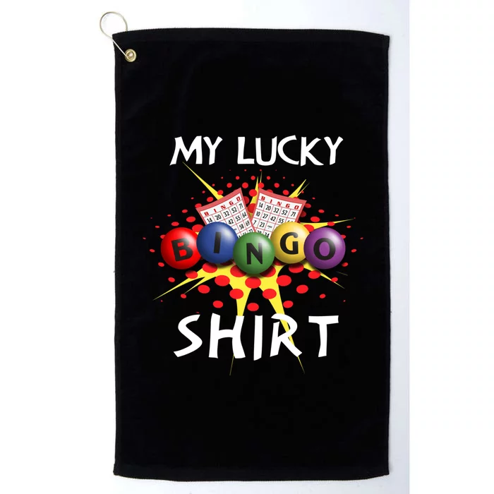 My Lucky Bingo Sweatshirt Cute Lucky Player Platinum Collection Golf Towel