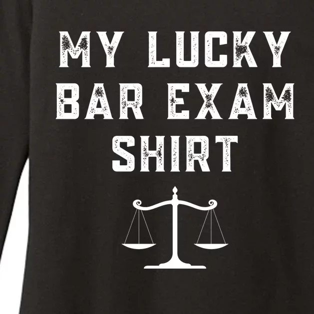 My Lucky Bar Exam Funny Law School Graduation Gift Womens CVC Long Sleeve Shirt