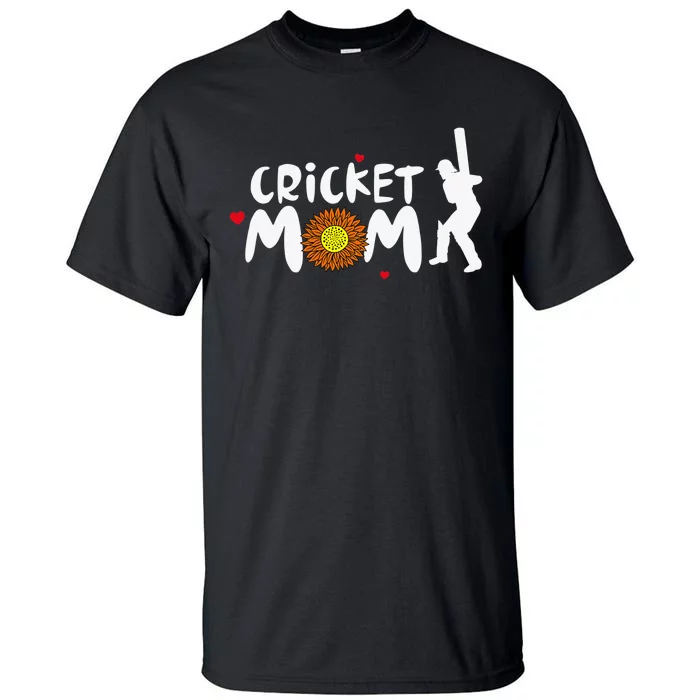 Mom Life Cricket Messy Bun Glasses Mother's Day Tall T-Shirt