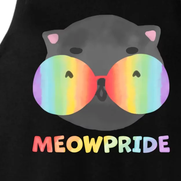 Meowpride LGBTQ Cat Ladies Tri-Blend Wicking Tank