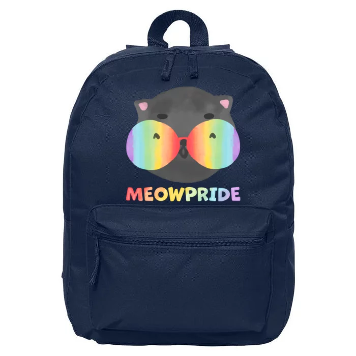 Meowpride LGBTQ Cat 16 in Basic Backpack