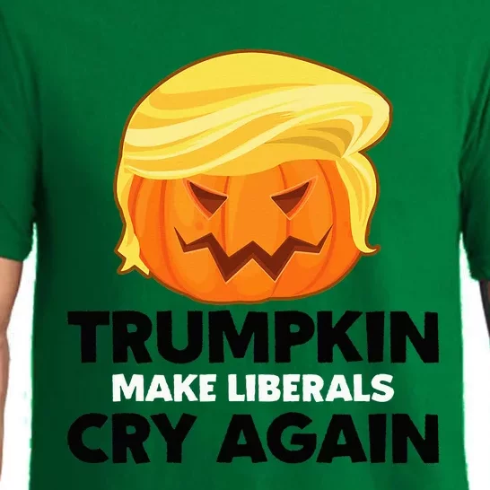 Make Liberals Cry Again Trumpkin Trump Halloween Pajama Set