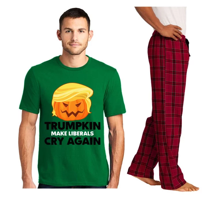 Make Liberals Cry Again Trumpkin Trump Halloween Pajama Set