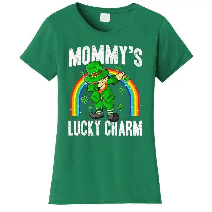 Mommy's Lucky Charm St Patricks Day Leprechaun Women's T-Shirt