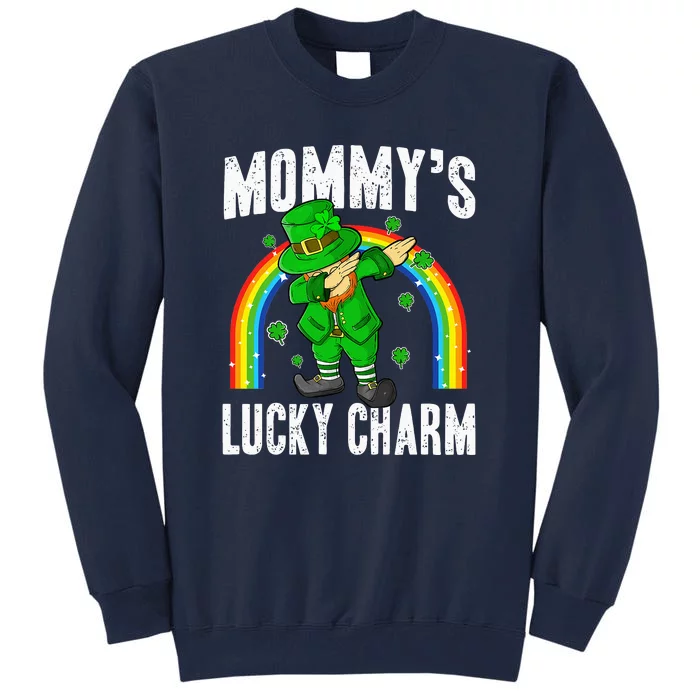 Mommy's Lucky Charm St Patricks Day Leprechaun Tall Sweatshirt