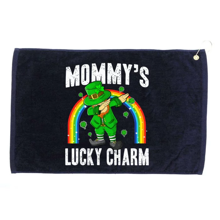 Mommy's Lucky Charm St Patricks Day Leprechaun Grommeted Golf Towel