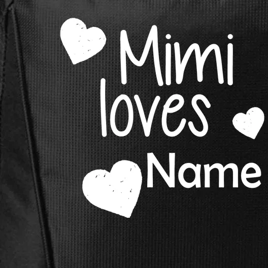 Mimi Loves Custom Text Personalize Name City Backpack