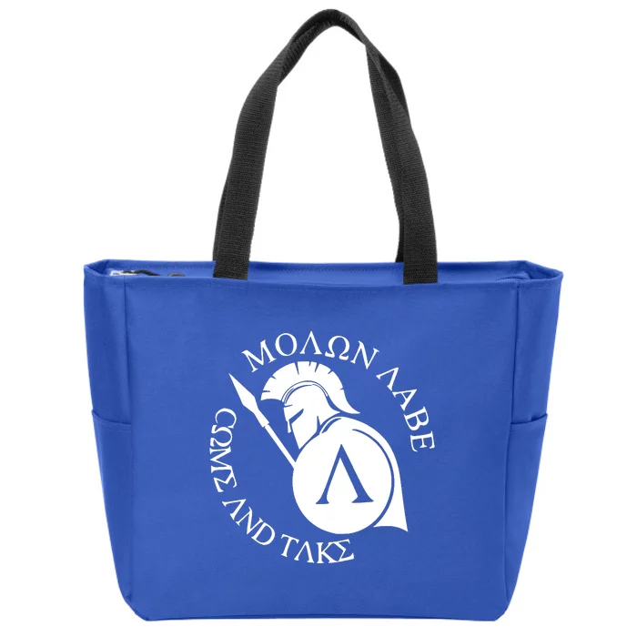 Molon Labe Come And Take Zip Tote Bag