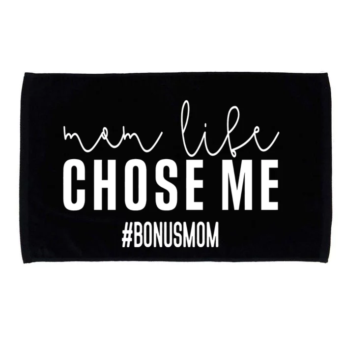 Mom Life Choose Me Bonus Mom Microfiber Hand Towel