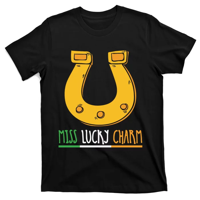 Miss Lucky Charm Funny Patricks Day T-Shirt