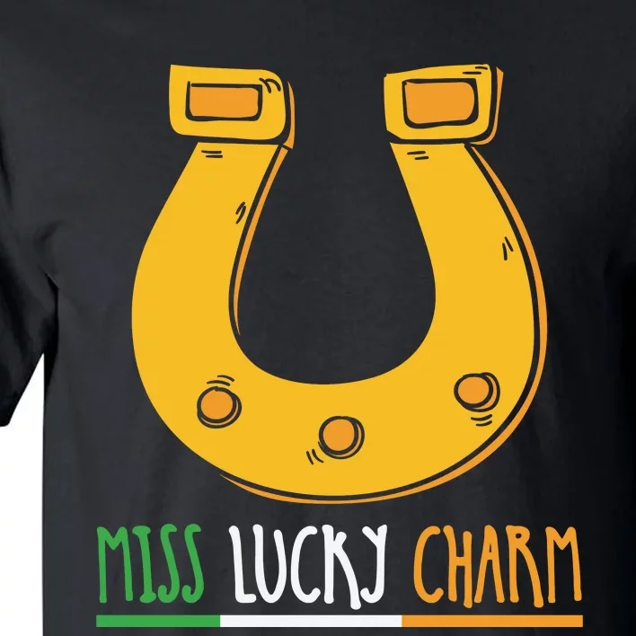 Miss Lucky Charm Funny Patricks Day Tall T-Shirt