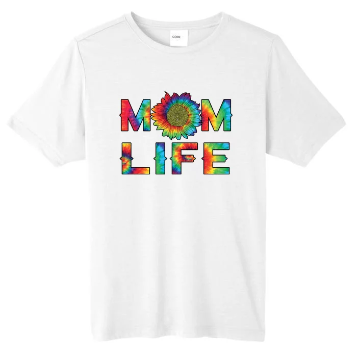 Mom Life Colorful Rainbow Sunflower ChromaSoft Performance T-Shirt