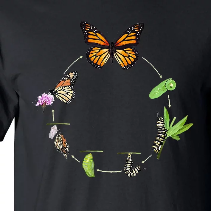 Monarch Life Cycle Butterfly Caterpillar Gift Tall T-Shirt