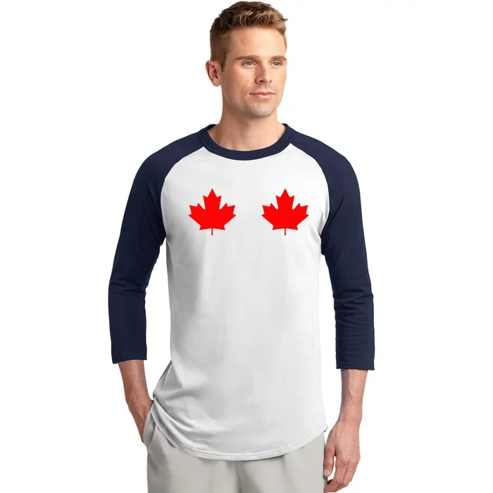 Maple Leaf Canada Day Canadian Flag Baseball Sleeve Shirt