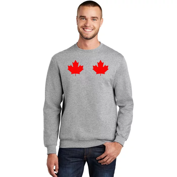 Maple Leaf Canada Day Canadian Flag Tall Sweatshirt