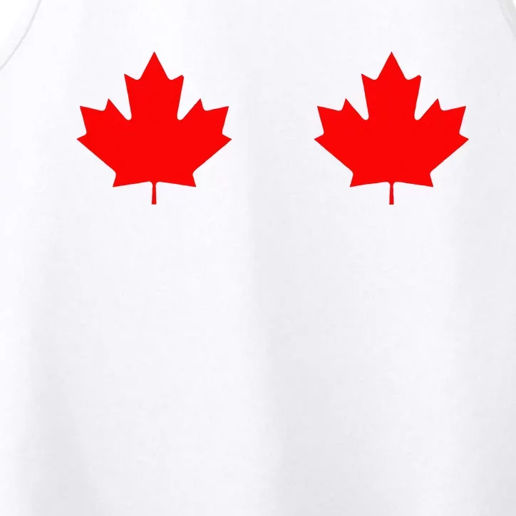 Maple Leaf Canada Day Canadian Flag Performance Tank