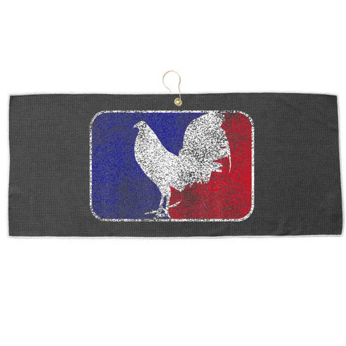 Major League Cock Fight Cock Fight Large Microfiber Waffle Golf Towel