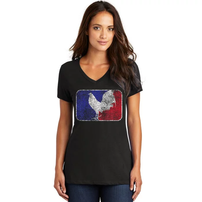 Major League Cock Fight Cock Fight Women's V-Neck T-Shirt