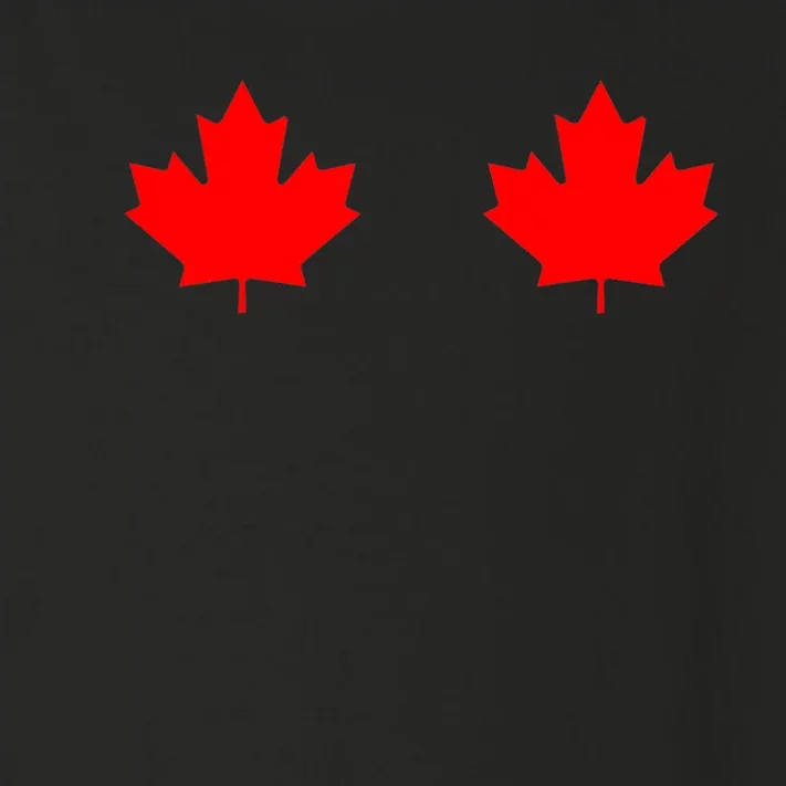 Maple Leaf Canada Day Canadian Flag Toddler Long Sleeve Shirt