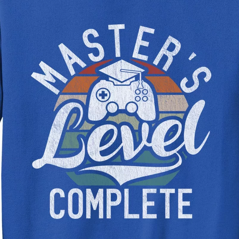 Masters Level Complete Graduation Funny Video Gamer Cool Gift Sweatshirt