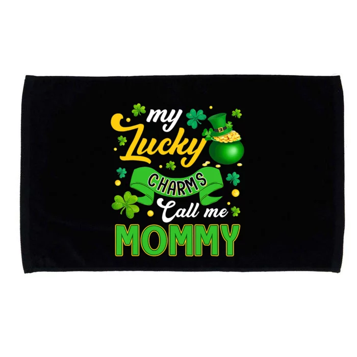 My Lucky Charms Call Me Mommy Happy St Patricks Day Microfiber Hand Towel