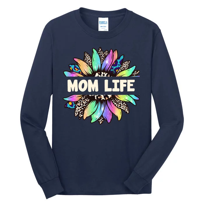 Mom Life Colorful Sunflower Tall Long Sleeve T-Shirt