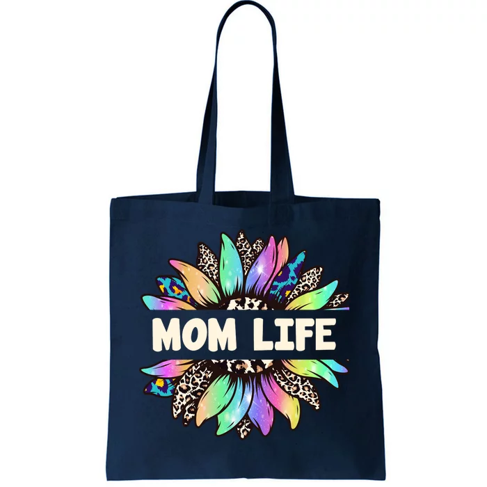 Mom Life Colorful Sunflower Tote Bag