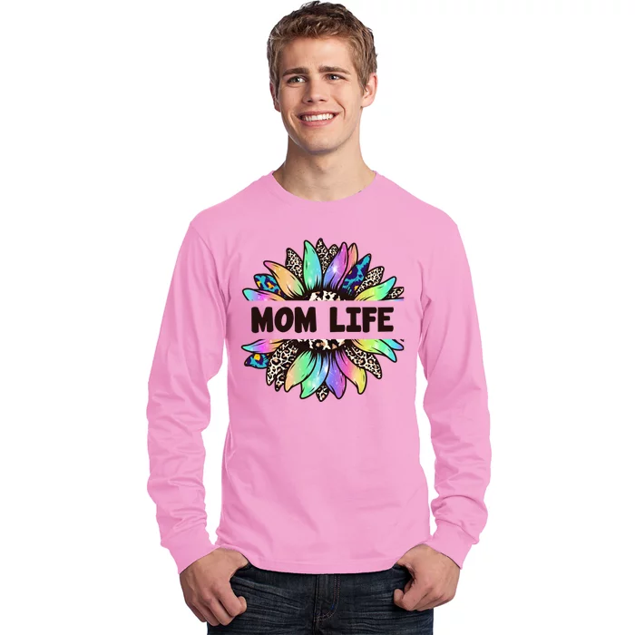 Mom Life Colorful Sunflower Long Sleeve Shirt