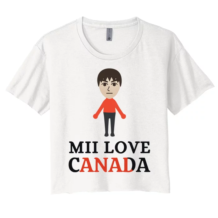 Mii Love Canada Women's Crop Top Tee