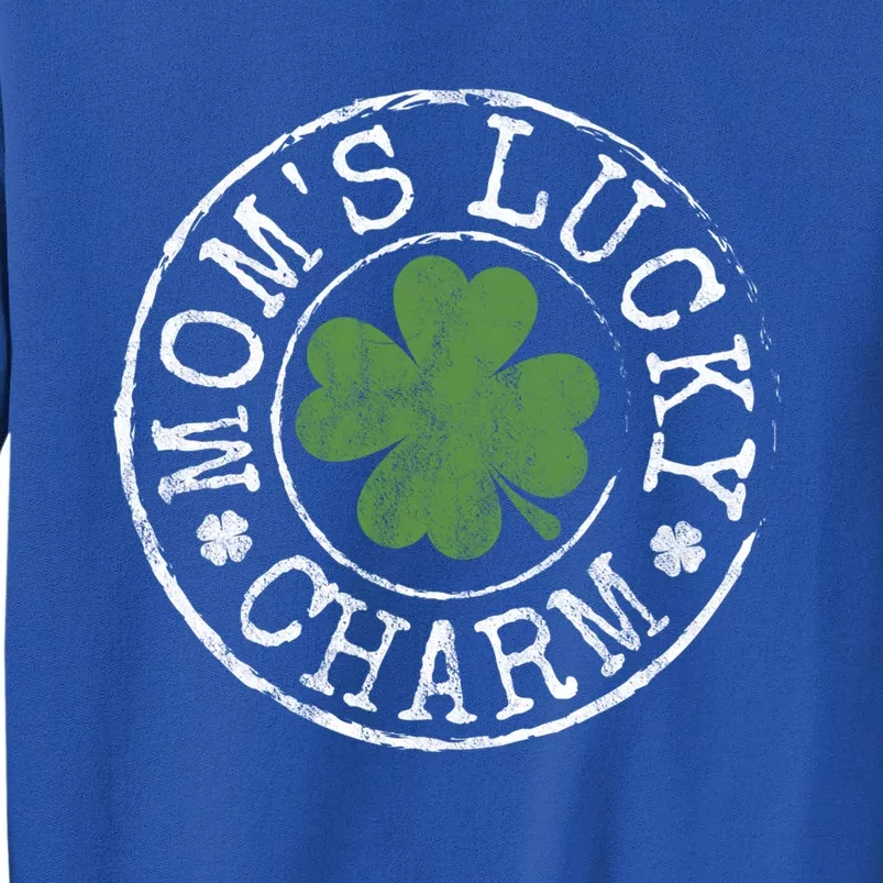 Moms Lucky Charm Irish Clovers St Patricks Day Gift Sweatshirt