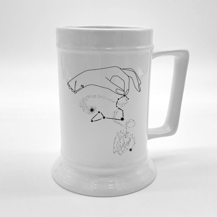 Magical Leo Cool Gift Front & Back Beer Stein