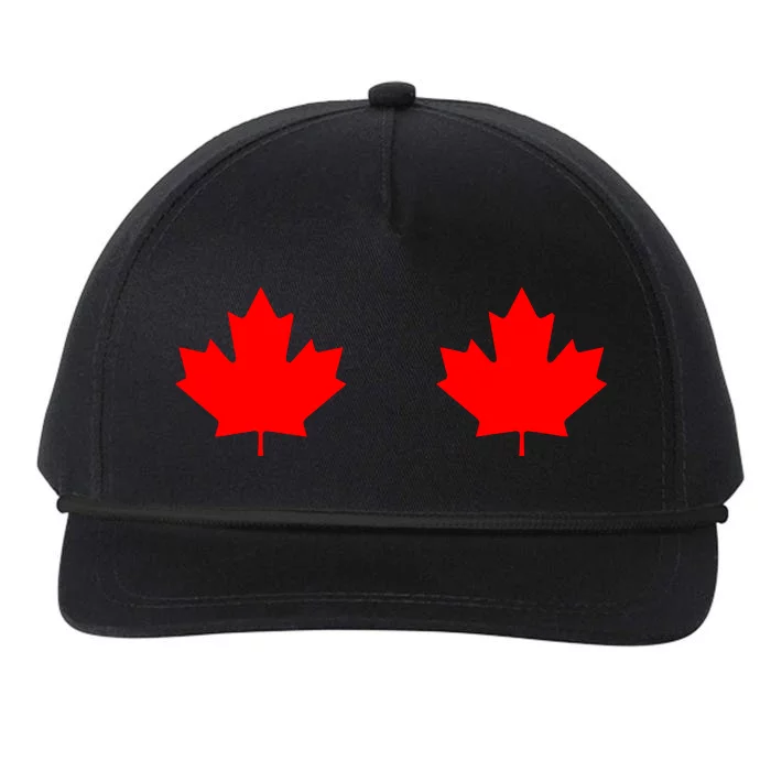 Maple Leaf Canada Day Canadian Flag Snapback Five-Panel Rope Hat