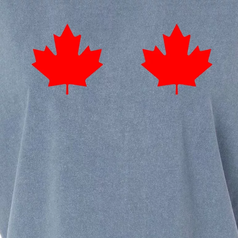 Maple Leaf Canada Day Canadian Flag Garment-Dyed Women's Muscle Tee