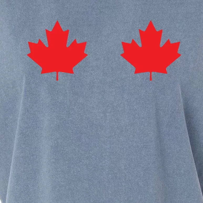 Maple Leaf Canada Day Canadian Flag Garment-Dyed Women's Muscle Tee