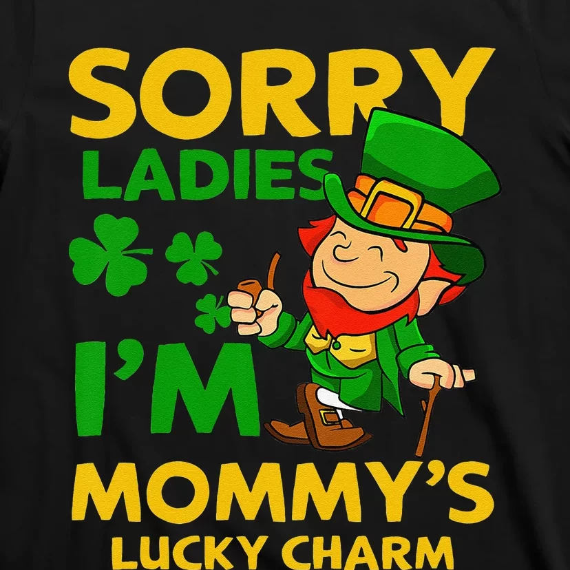 Mommy's Lucky Charm St Patricks Day Leprechaun T-Shirt