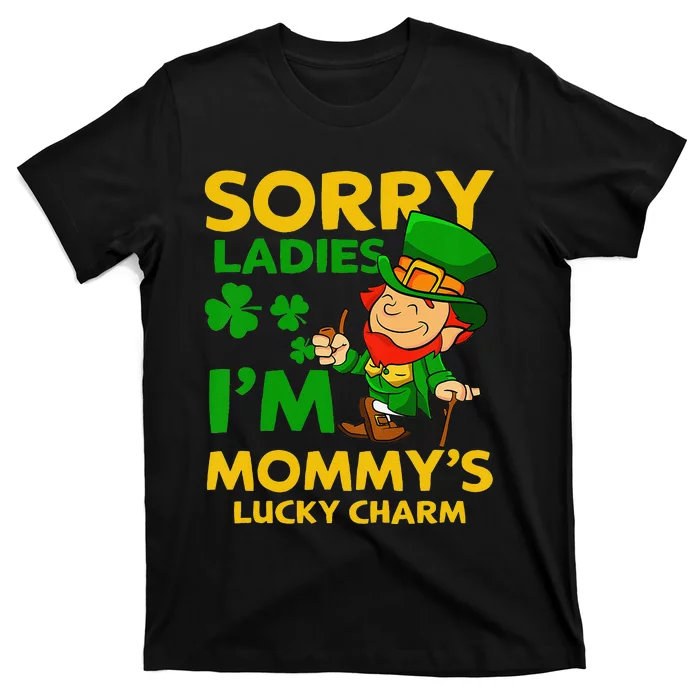 Mommy's Lucky Charm St Patricks Day Leprechaun T-Shirt