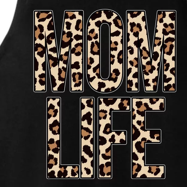 Mom Life Cheetah Print Cute Mother's Day Gift Ladies Tri-Blend Wicking Tank