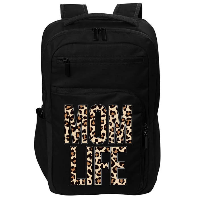 Mom Life Cheetah Print Cute Mother's Day Gift Impact Tech Backpack