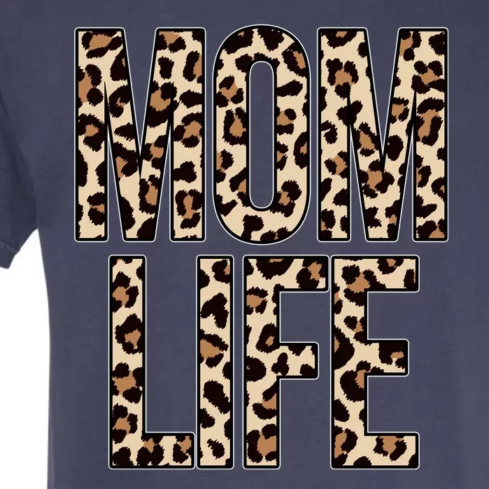 Mom Life Cheetah Print Cute Mother's Day Gift Garment-Dyed Heavyweight T-Shirt