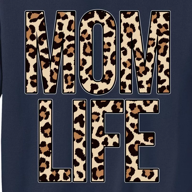 Mom Life Cheetah Print Cute Mother's Day Gift Sweatshirt