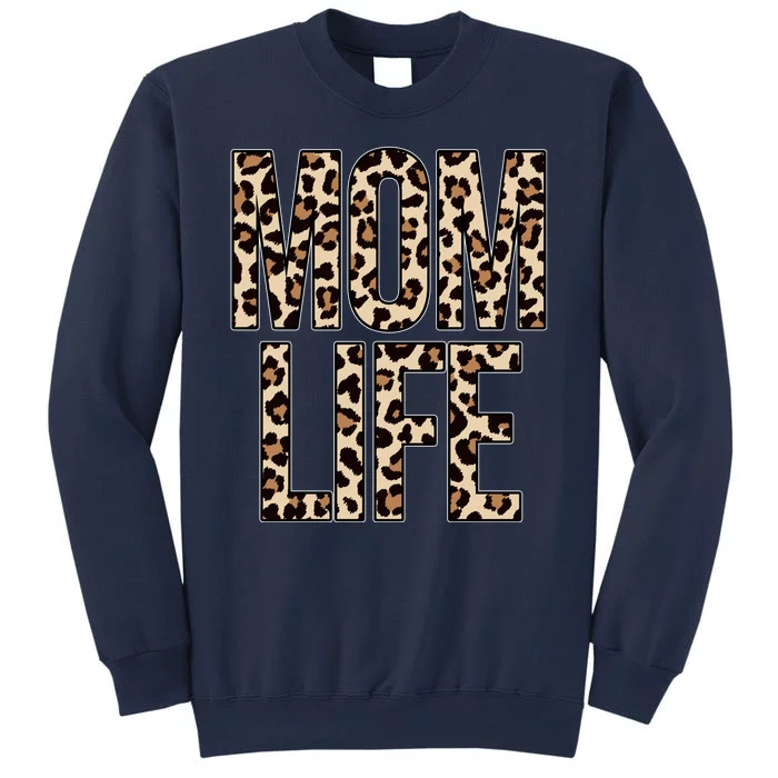 Mom Life Cheetah Print Cute Mother's Day Gift Sweatshirt