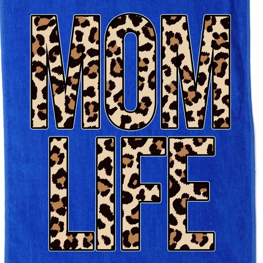 Mom Life Cheetah Print Cute Mother's Day Gift Platinum Collection Golf Towel