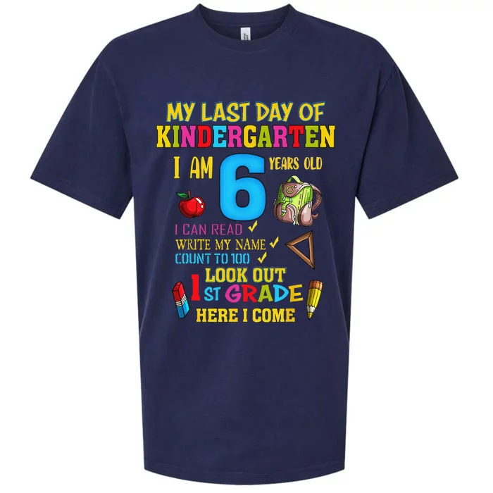 My Last Day Of Kindergarten 1st Grade Here I Come So Long Sueded Cloud Jersey T-Shirt