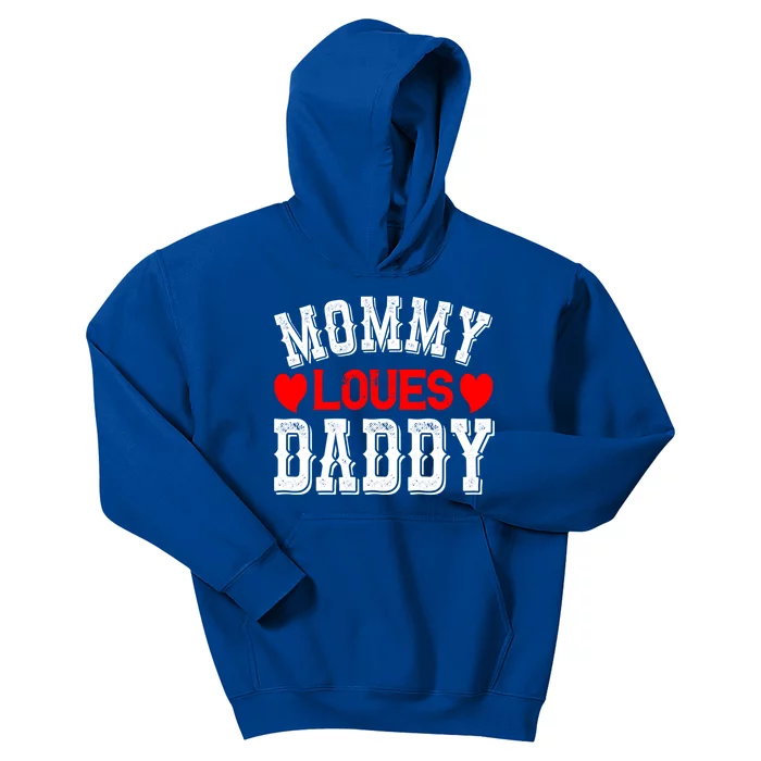 Mommy Loves Daddy Gift Kids Hoodie