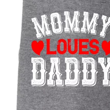 Mommy Loves Daddy Gift Doggie 3-End Fleece Hoodie