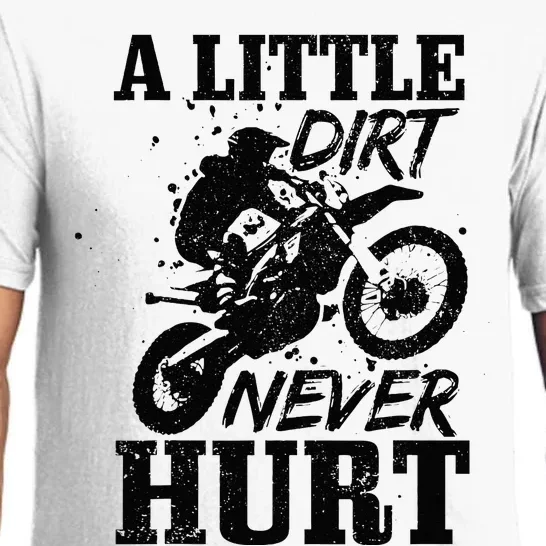 Motocross Little Dirt Never Hurt Dirt Bike MX Racing Biker Pajama Set